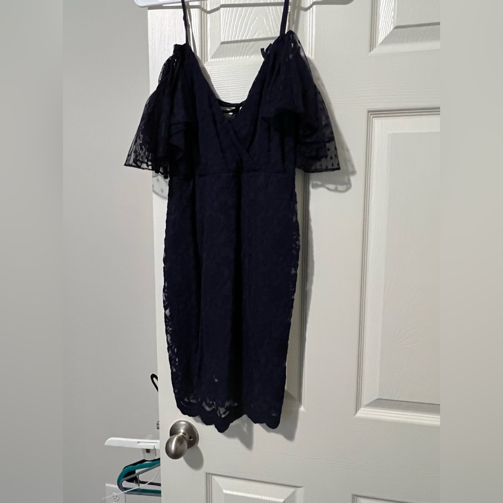 Navy blue lace dress new with tags